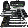 1" x 15' Ratchet Tie-Down Set (4-Pack) Rhino USA, Inc. 