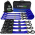 1.6" x 8' HD Ratchet Tie-Down Set (4-Pack) Tie-Down Straps Rhino USA, Inc. 