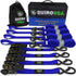 1" x 15' Ratchet Tie-Down Set (4-Pack) Rhino USA, Inc. 