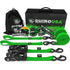 1.6" x 8' HD Ratchet Tie-Down Set (2-Pack) Tie-Down Straps Rhino USA, Inc. Lime 