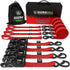 1.6" x 8' HD Ratchet Tie-Down Set (4-Pack) Tie-Down Straps Rhino USA, Inc. 