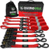 1" x 15' Ratchet Tie-Down Set (4-Pack) Rhino USA, Inc. 