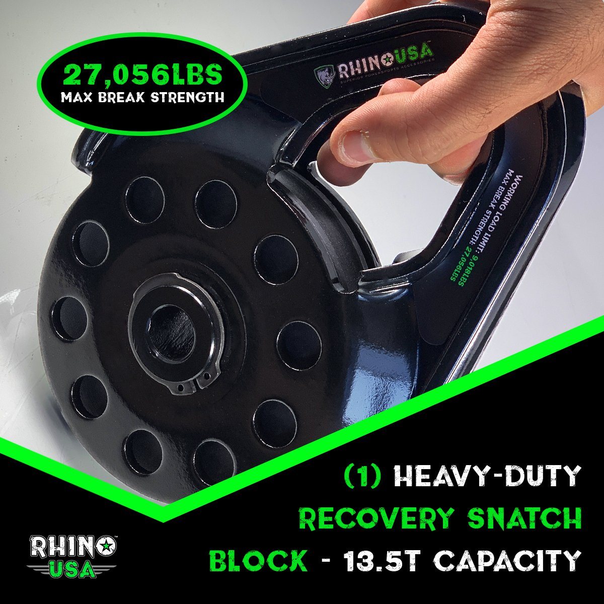 Snatch Block + Tree Saver Combo Rhino USA 